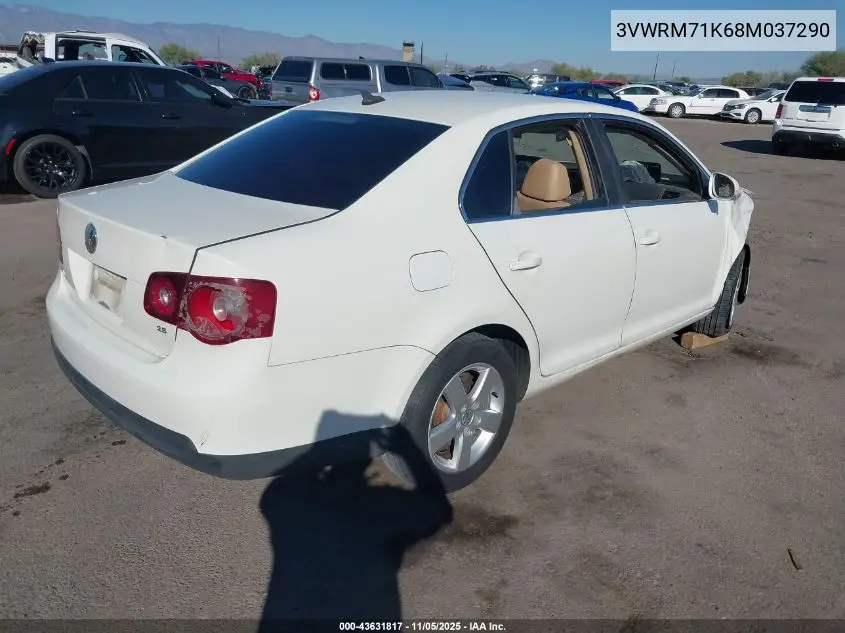 3VWRM71K68M037290 2008 Volkswagen Jetta Se/Sel