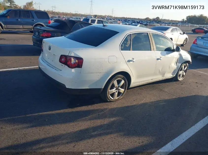 3VWRM71K98M159173 2008 Volkswagen Jetta Se