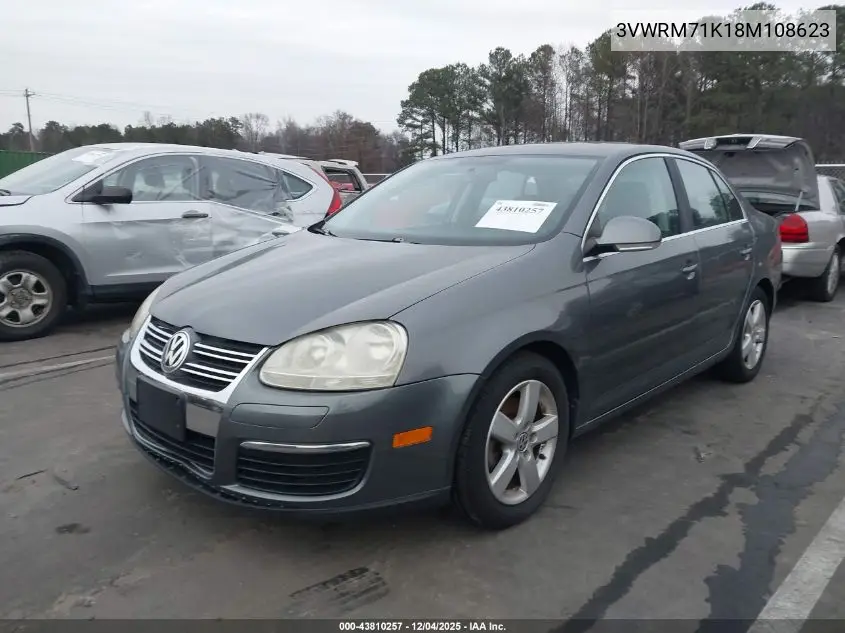 3VWRM71K18M108623 2008 Volkswagen Jetta Se/Sel