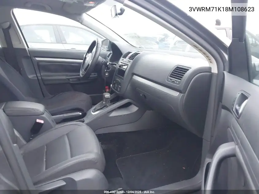3VWRM71K18M108623 2008 Volkswagen Jetta Se/Sel