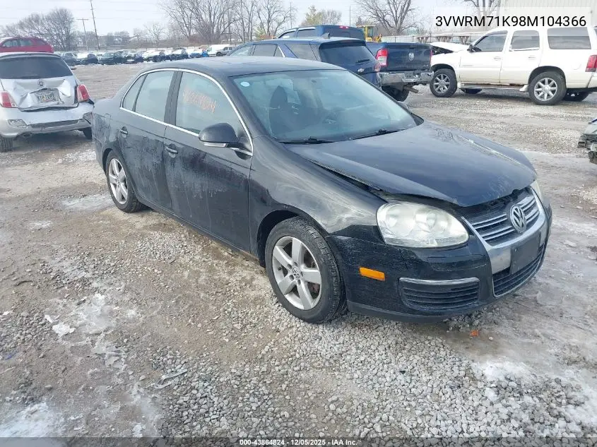 3VWRM71K98M104366 2008 Volkswagen Jetta Se/Sel
