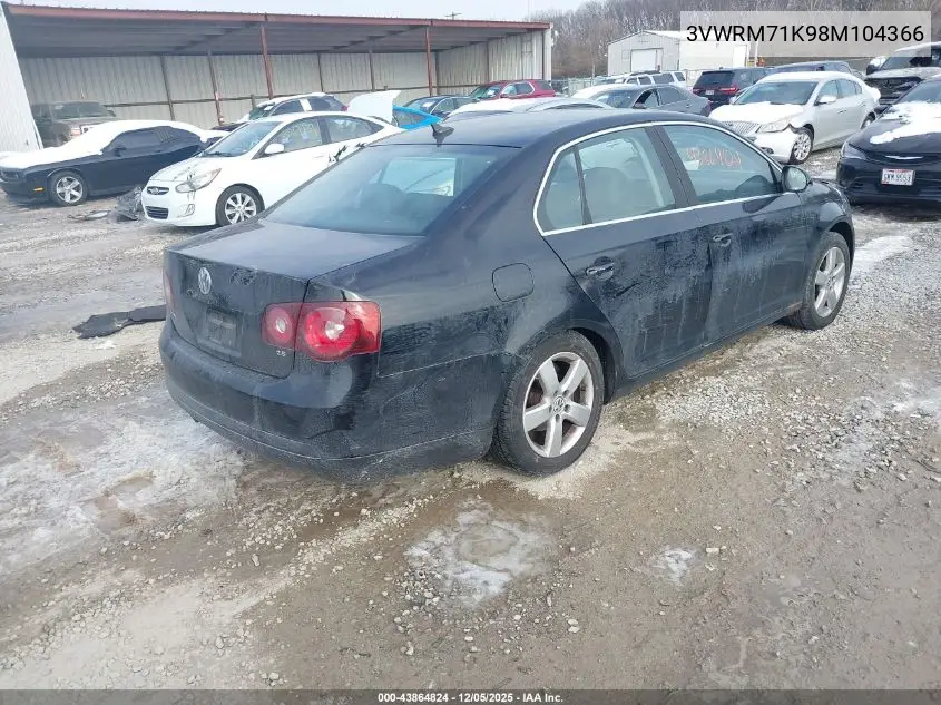3VWRM71K98M104366 2008 Volkswagen Jetta Se/Sel