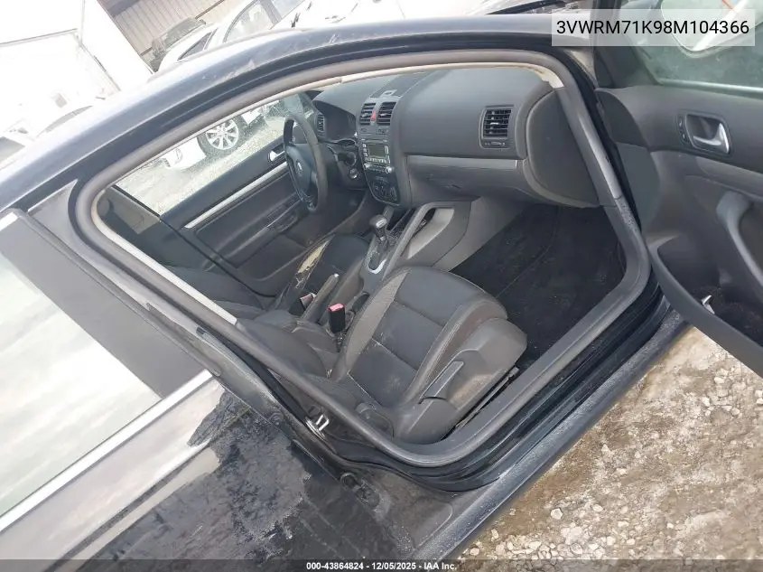 3VWRM71K98M104366 2008 Volkswagen Jetta Se/Sel