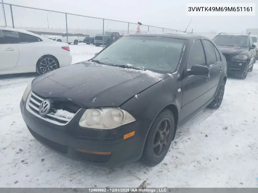 3VWTK49M69M651161 2009 Volkswagen City Jetta 2.0L