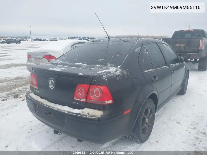 3VWTK49M69M651161 2009 Volkswagen City Jetta 2.0L