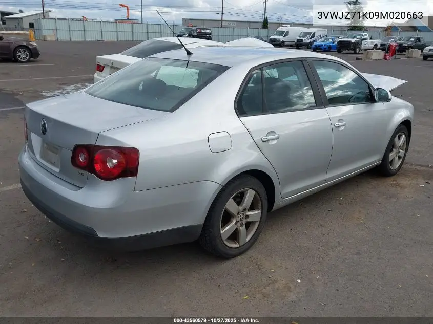 3VWJZ71K09M020663 2009 Volkswagen Jetta S