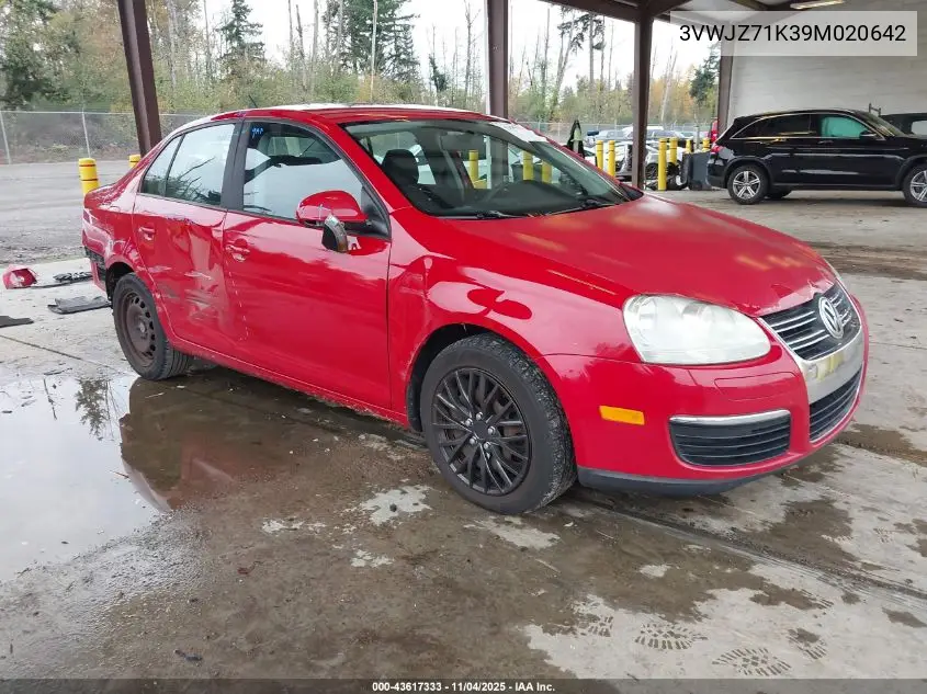 3VWJZ71K39M020642 2009 Volkswagen Jetta S