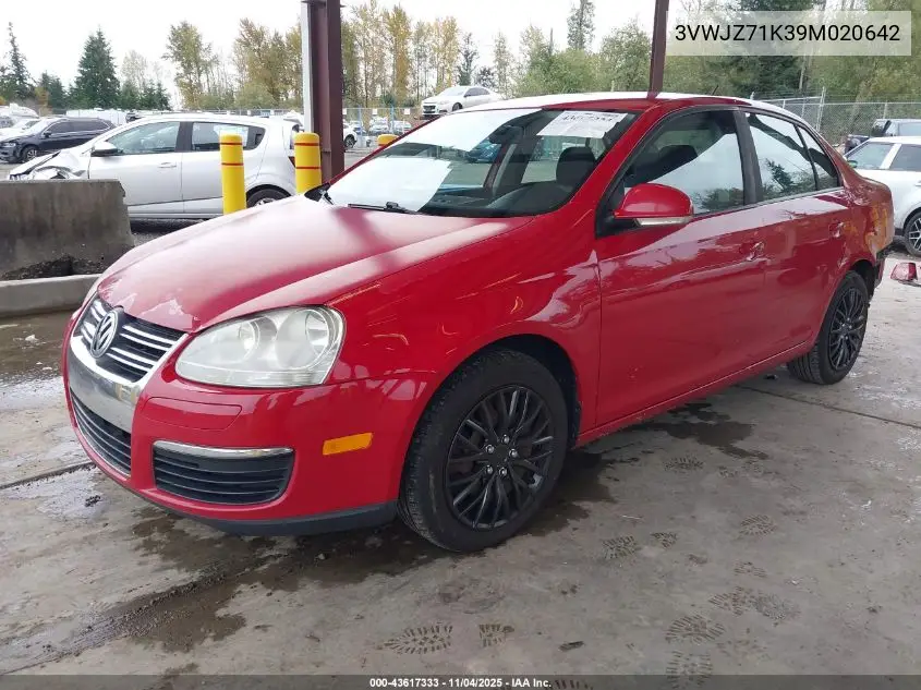 3VWJZ71K39M020642 2009 Volkswagen Jetta S