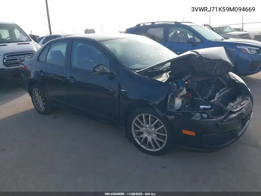 3VWRJ71K59M094669 2009 Volkswagen Jetta Wolfsburg Edition
