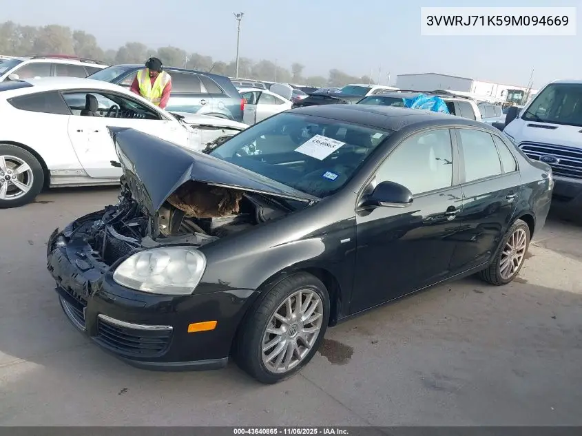 3VWRJ71K59M094669 2009 Volkswagen Jetta Wolfsburg Edition