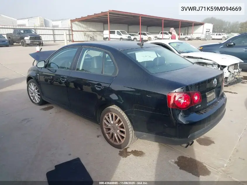 3VWRJ71K59M094669 2009 Volkswagen Jetta Wolfsburg Edition