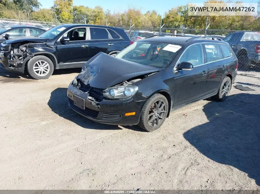 3VWPL7AJ6AM647262 2010 Volkswagen Jetta Tdi