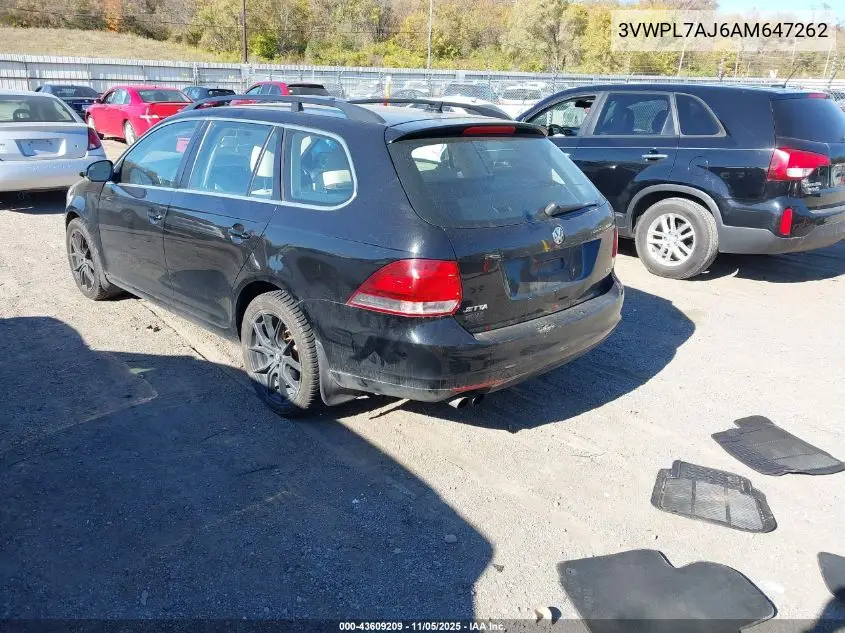 3VWPL7AJ6AM647262 2010 Volkswagen Jetta Tdi