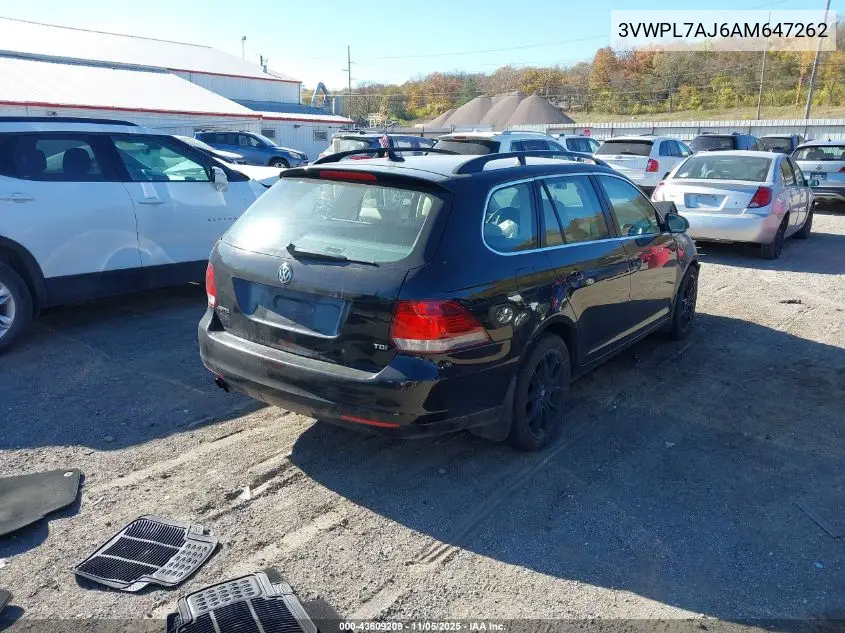 3VWPL7AJ6AM647262 2010 Volkswagen Jetta Tdi