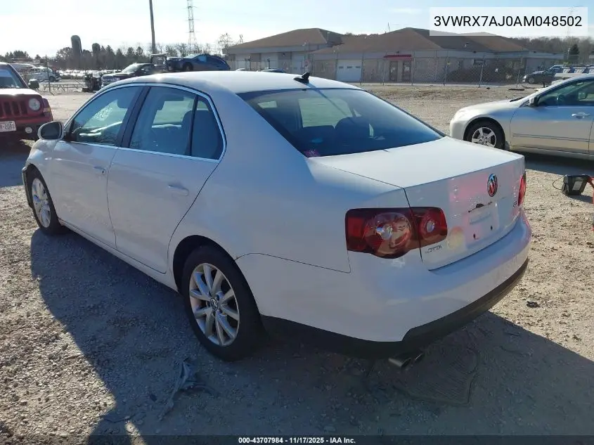 3VWRX7AJ0AM048502 2010 Volkswagen Jetta Se