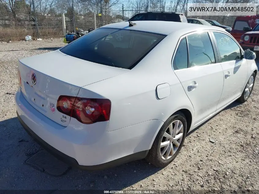 3VWRX7AJ0AM048502 2010 Volkswagen Jetta Se