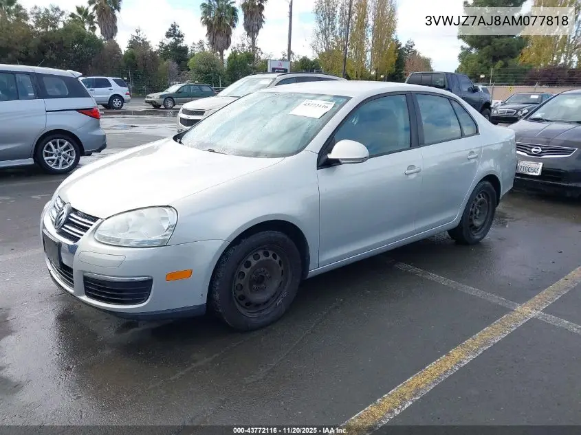 3VWJZ7AJ8AM077818 2010 Volkswagen Jetta S