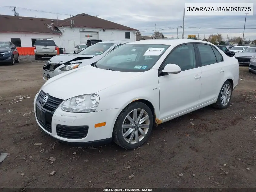3VWRA7AJ8AM098775 2010 Volkswagen Jetta Wolfsburg Edition