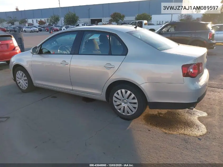3VWJZ7AJ1AM089597 2010 Volkswagen Jetta S