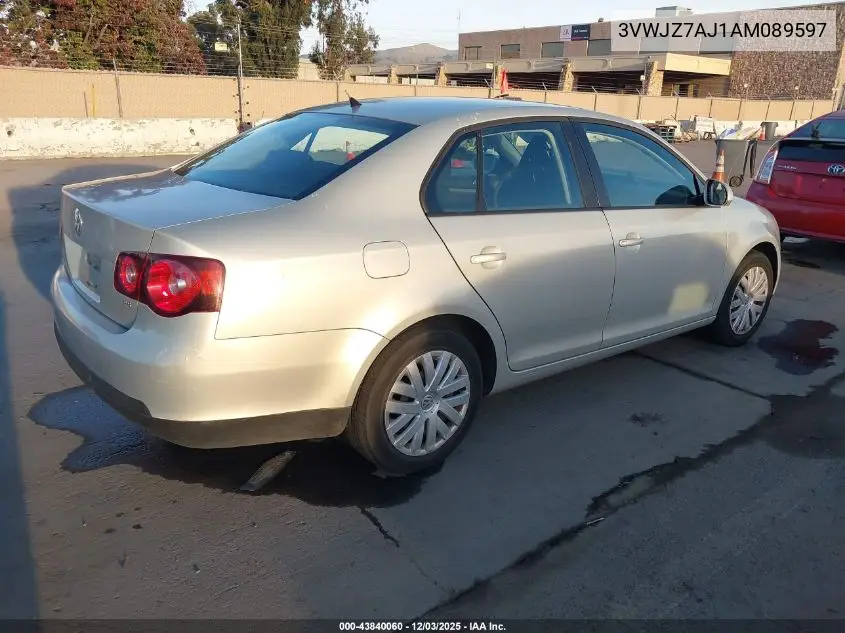 3VWJZ7AJ1AM089597 2010 Volkswagen Jetta S