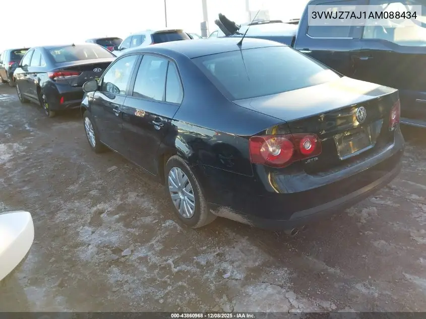 3VWJZ7AJ1AM088434 2010 Volkswagen Jetta S