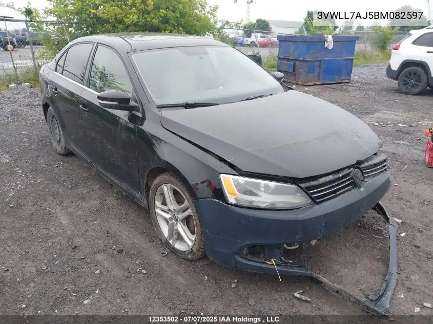 3VWLL7AJ5BM082597 2011 Volkswagen Jetta 2.0 Tdi Highline