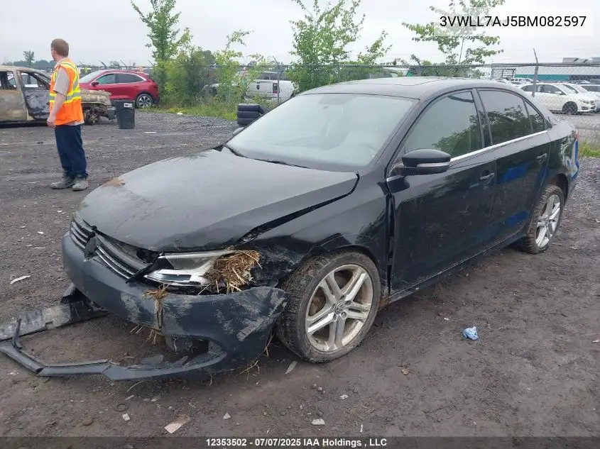 3VWLL7AJ5BM082597 2011 Volkswagen Jetta 2.0 Tdi Highline