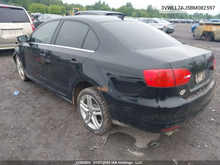 3VWLL7AJ5BM082597 2011 Volkswagen Jetta 2.0 Tdi Highline
