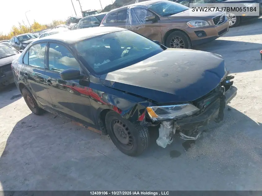 3VW2K7AJ7BM065184 2011 Volkswagen Jetta