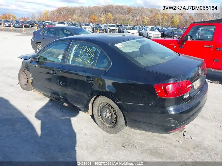 3VW2K7AJ7BM065184 2011 Volkswagen Jetta