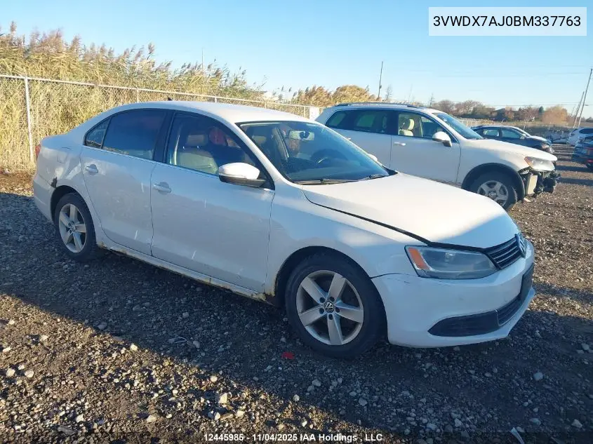 3VWDX7AJ0BM337763 2011 Volkswagen Jetta 2.5L Comfortline/2.5L Sportline