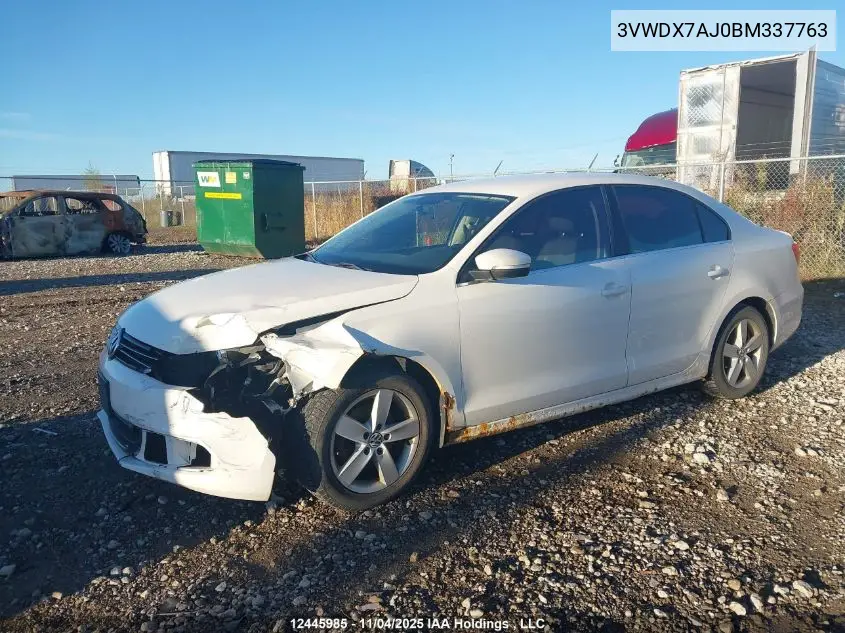 3VWDX7AJ0BM337763 2011 Volkswagen Jetta 2.5L Comfortline/2.5L Sportline
