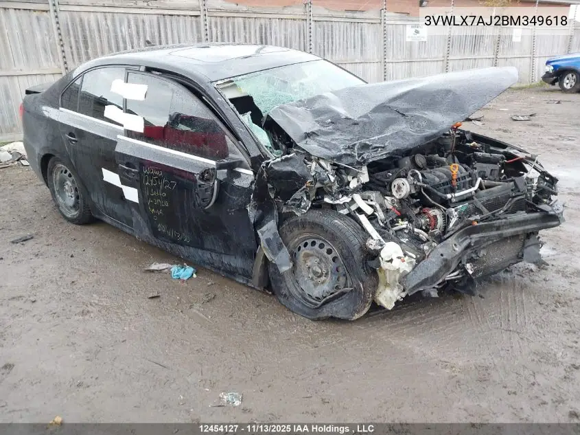 3VWLX7AJ2BM349618 2011 Volkswagen Jetta 2.5L Highline