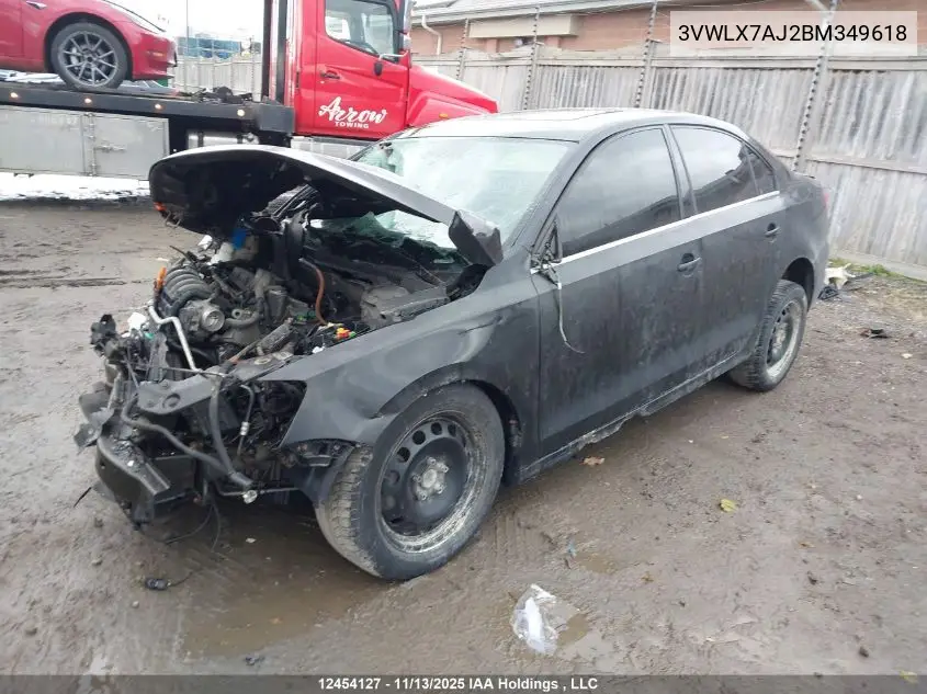 3VWLX7AJ2BM349618 2011 Volkswagen Jetta 2.5L Highline