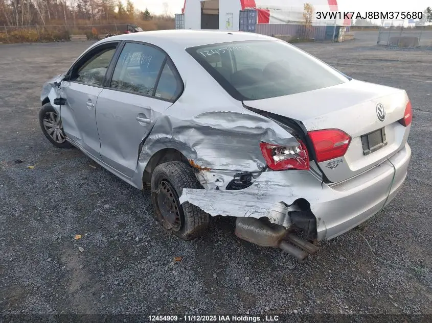 3VW1K7AJ8BM375680 2011 Volkswagen Jetta 2.0L Trendline/2.0L Trendline+