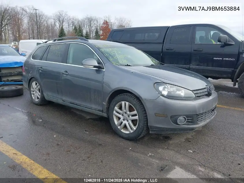 3VWML7AJ9BM653884 2011 Volkswagen Jetta