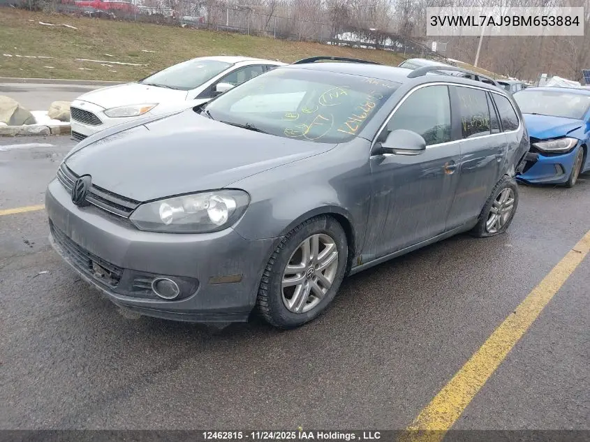 3VWML7AJ9BM653884 2011 Volkswagen Jetta