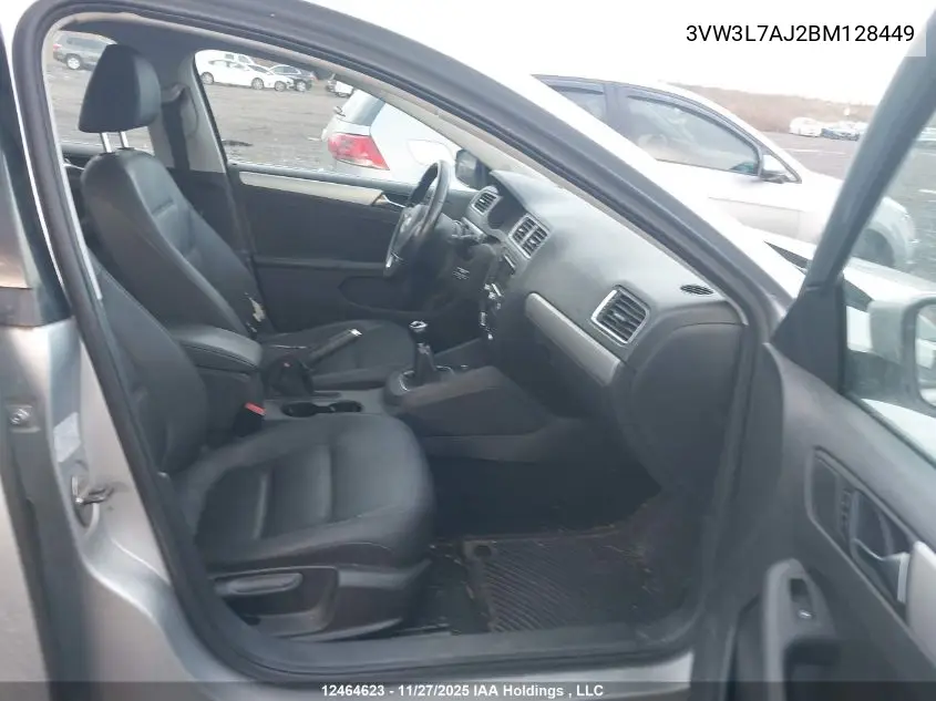 3VW3L7AJ2BM128449 2011 Volkswagen Jetta