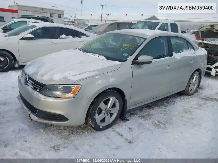 3VWDX7AJ9BM059400 2011 Volkswagen Jetta