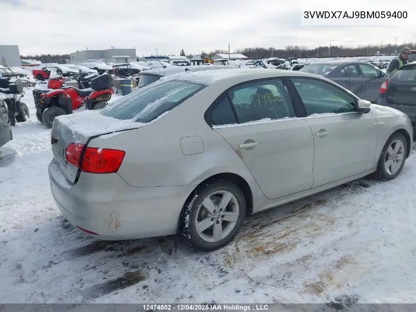 3VWDX7AJ9BM059400 2011 Volkswagen Jetta