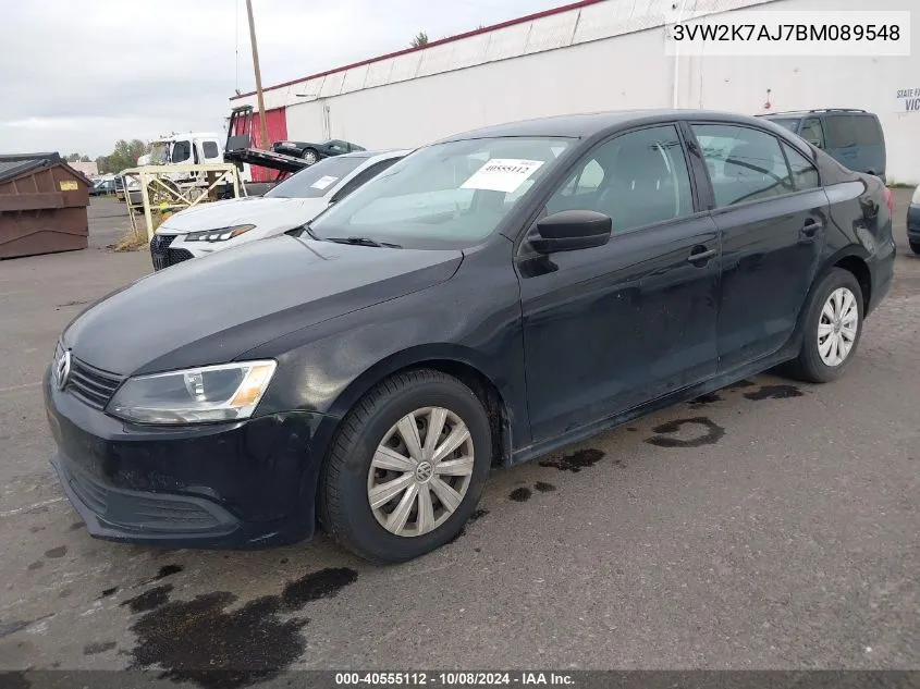 3VW2K7AJ7BM089548 2011 Volkswagen Jetta 2.0L S