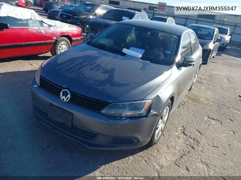 3VWDX7AJXBM355347 2011 Volkswagen Jetta 2.5L Se