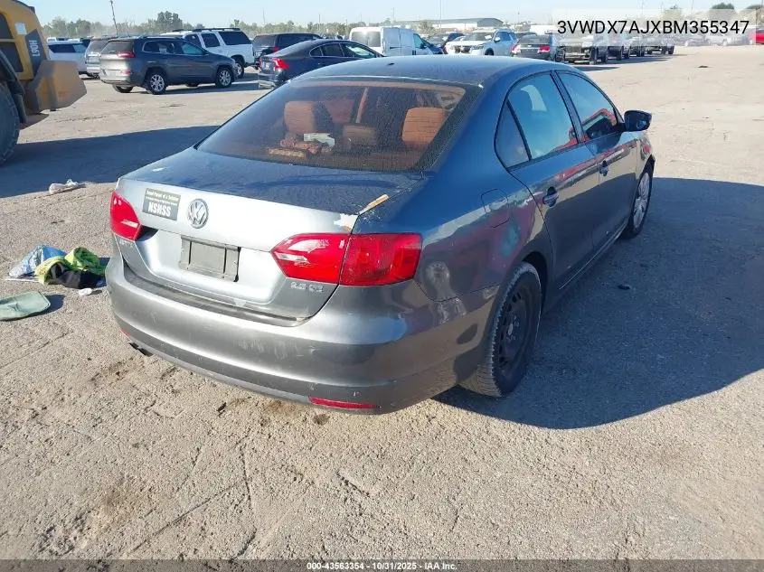 3VWDX7AJXBM355347 2011 Volkswagen Jetta 2.5L Se