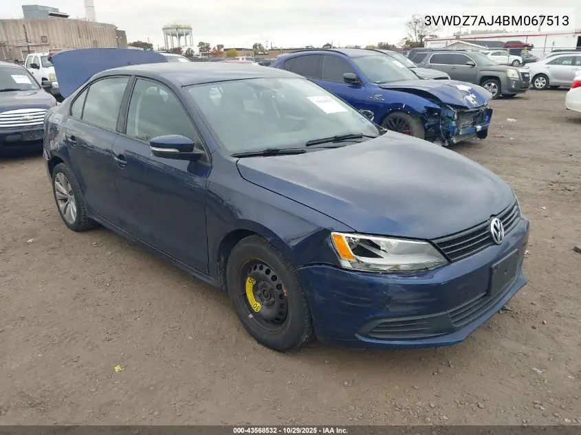 3VWDZ7AJ4BM067513 2011 Volkswagen Jetta 2.5L Se