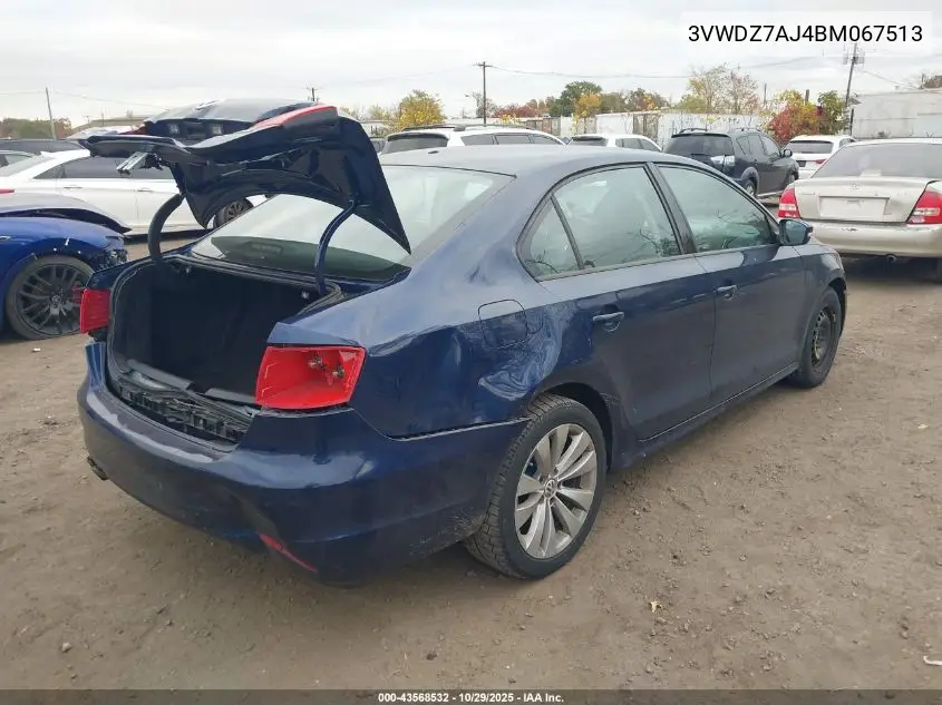 3VWDZ7AJ4BM067513 2011 Volkswagen Jetta 2.5L Se