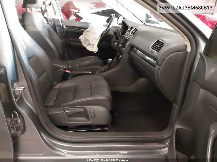3VWPL7AJ3BM680513 2011 Volkswagen Jetta Sportwagen 2.0L Tdi