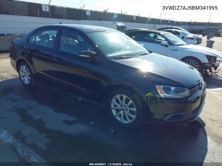 3VWDZ7AJ5BM341995 2011 Volkswagen Jetta 2.5L Se