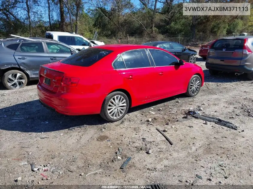 3VWDX7AJXBM371113 2011 Volkswagen Jetta 2.5L Se