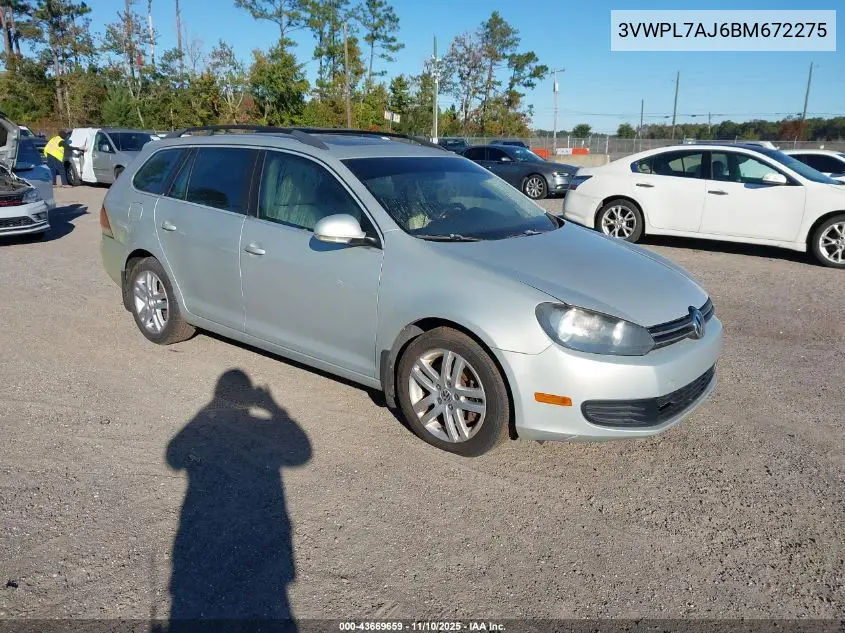 3VWPL7AJ6BM672275 2011 Volkswagen Jetta Sportwagen 2.0L Tdi