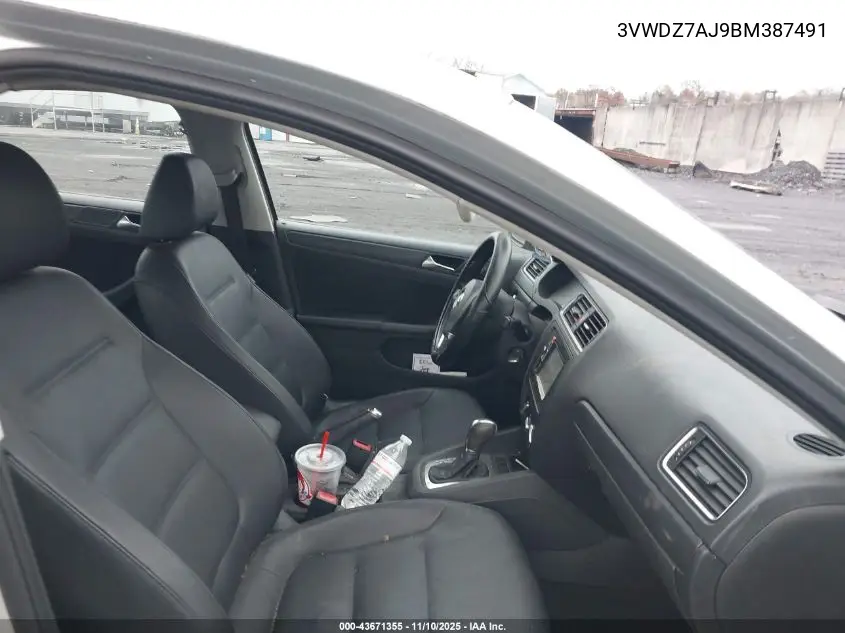 3VWDZ7AJ9BM387491 2011 Volkswagen Jetta 2.5L Se